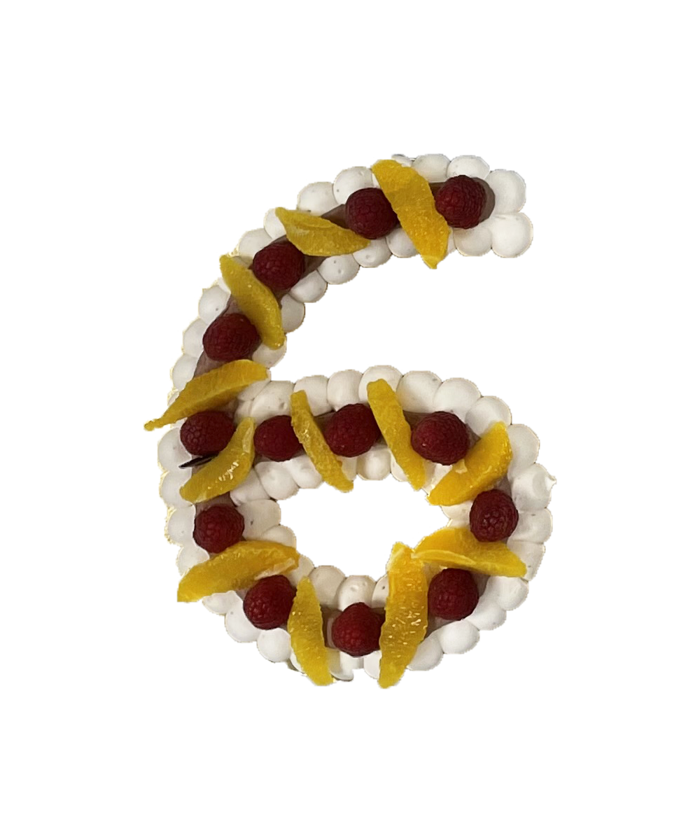 Pavlova number cake 6