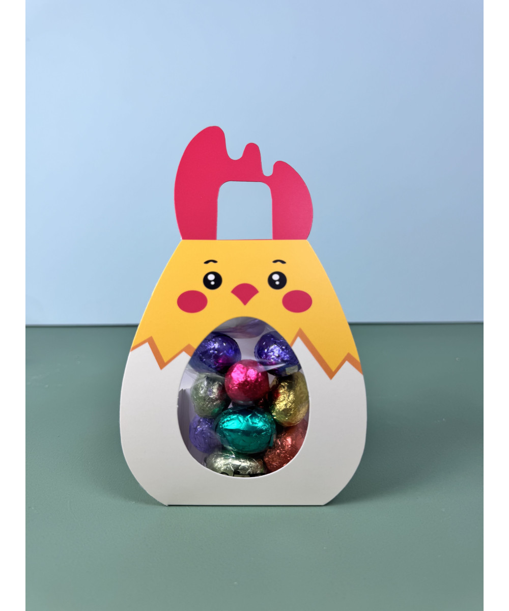 Easter case with praline eggs