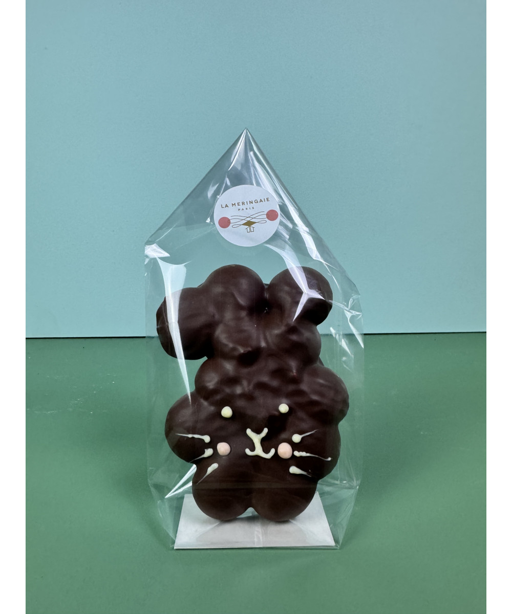 Bunny meringue coated with...