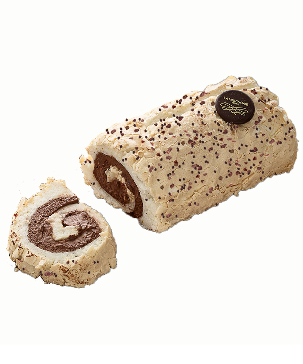 Roulé de meringue chocolat...